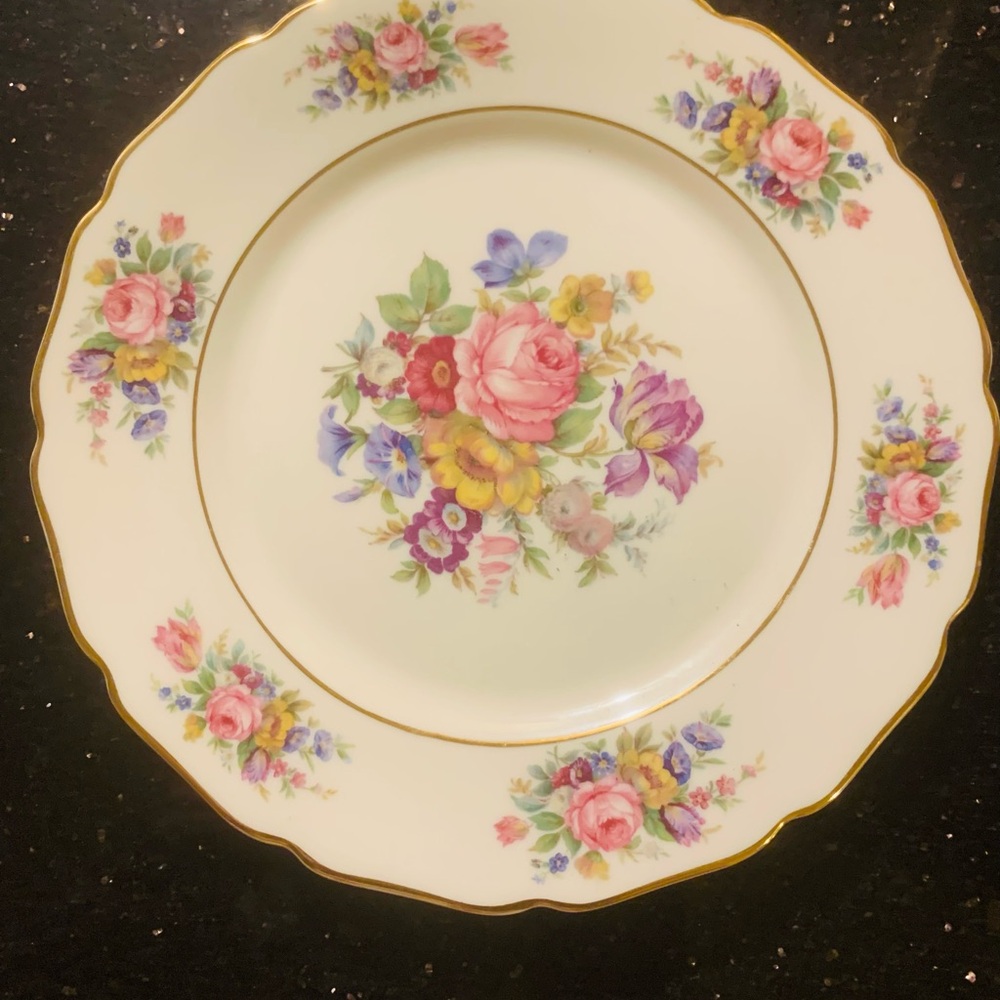 Vintage Continental Ivory Germany 18 Salad Plate 7.5 Inches Six Available